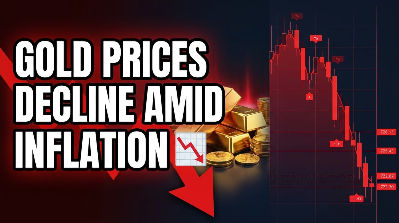 Gold Prices Decline Amid Inflation Concerns and Rate Hike Fears