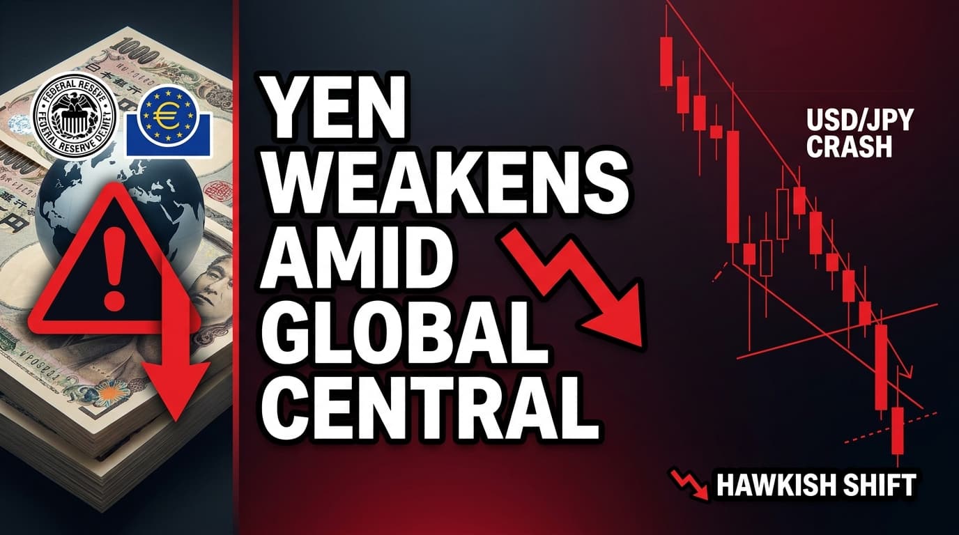 Yen Weakens Amid Global Central Bank Hawkish Shift