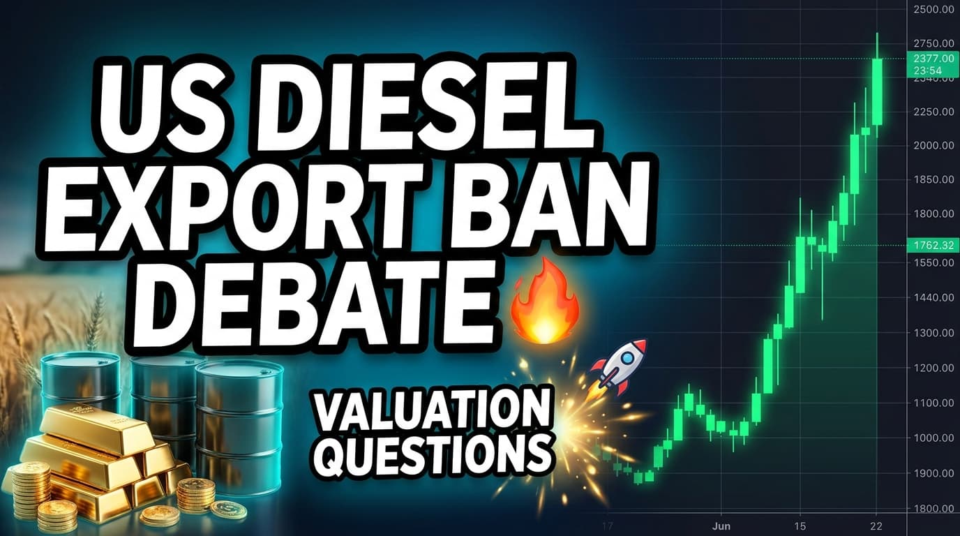 US Diesel Export Ban Debate Raises Valuation Questions for Oil Markets