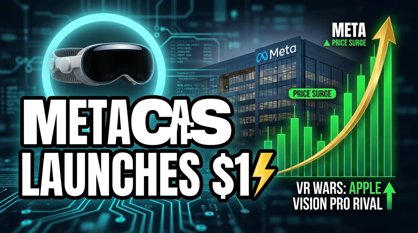 Meta Launches $1,299 VR Glasses to Compete With Apple Vision Pro