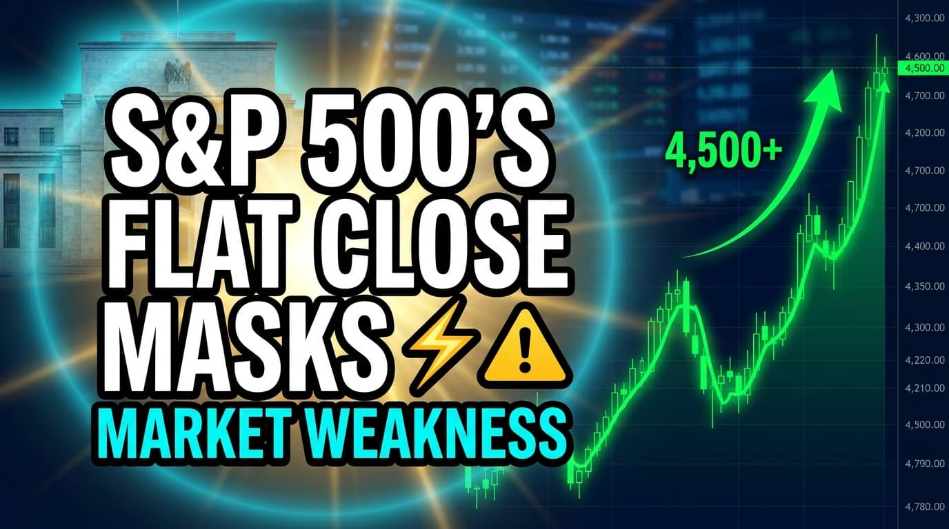 S&P 500's Flat Close Masks Underlying Market Weakness