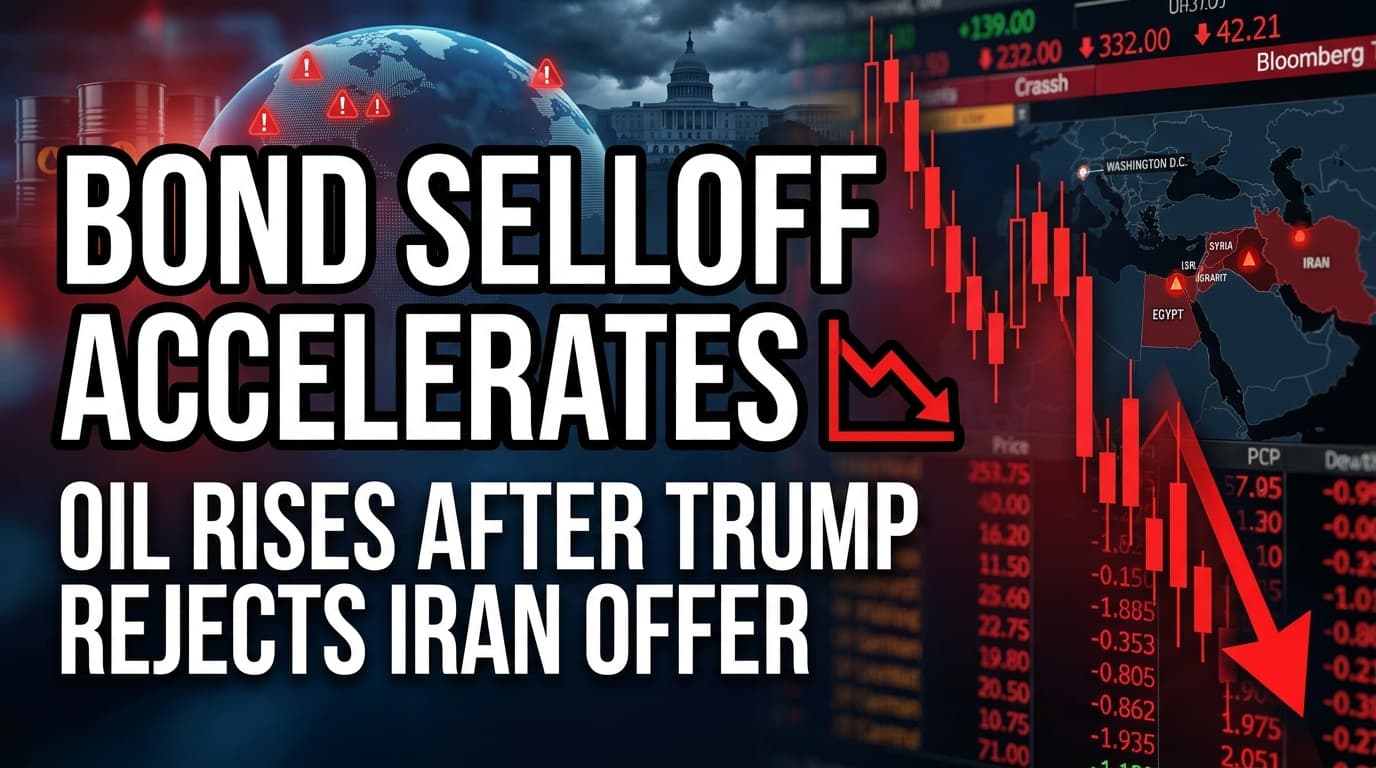 Bond Selloff Accelerates, Oil Rises After Trump Rejects Iran Offer