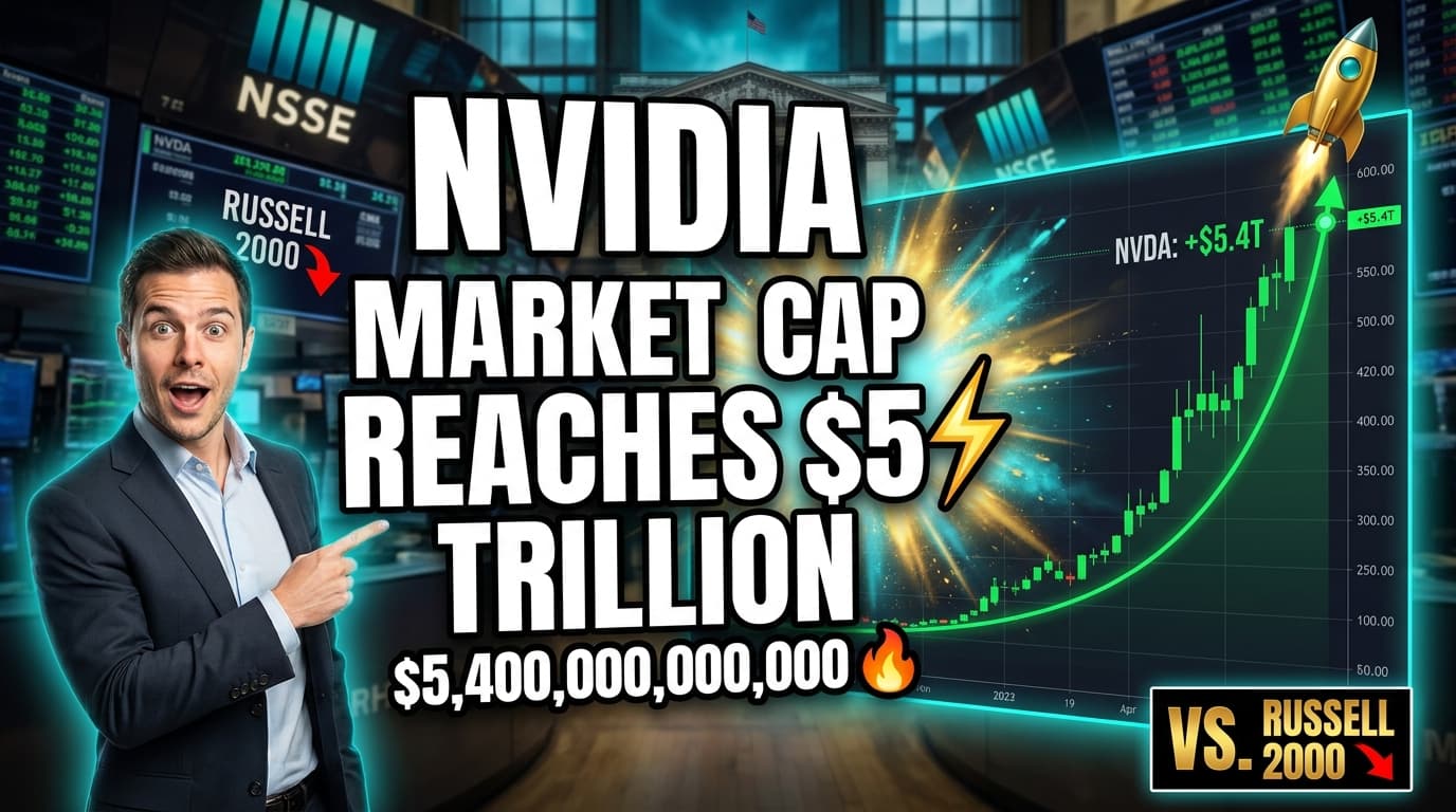 Nvidia Market Cap Reaches $5.4 Trillion, Exceeding Russell 2000 Total