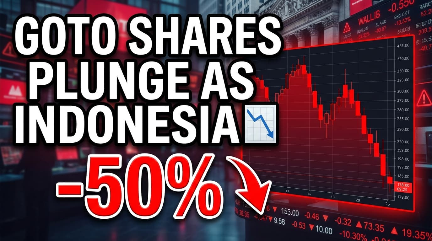 GoTo Shares Plunge as Indonesia Exchange Lifts Price Floor