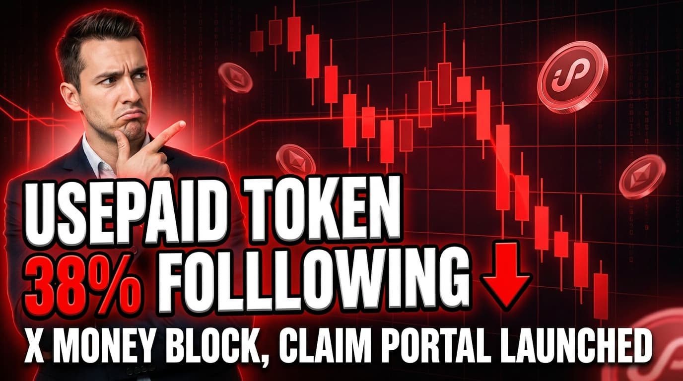 UsePaid Token Plunges 38% Following X Money Block, Claim Portal Launched