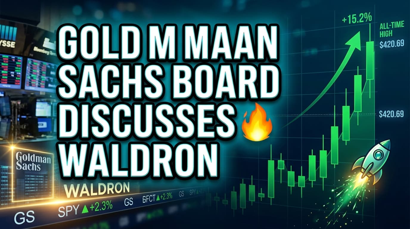 Goldman Sachs Board Discusses Waldron as Potential Next CEO