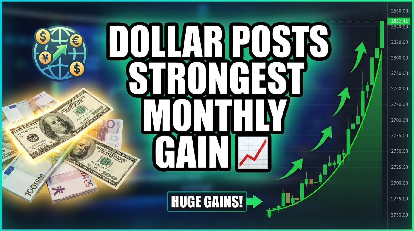 Dollar Posts Strongest Monthly Gain Since June on Fed Inflation Focus