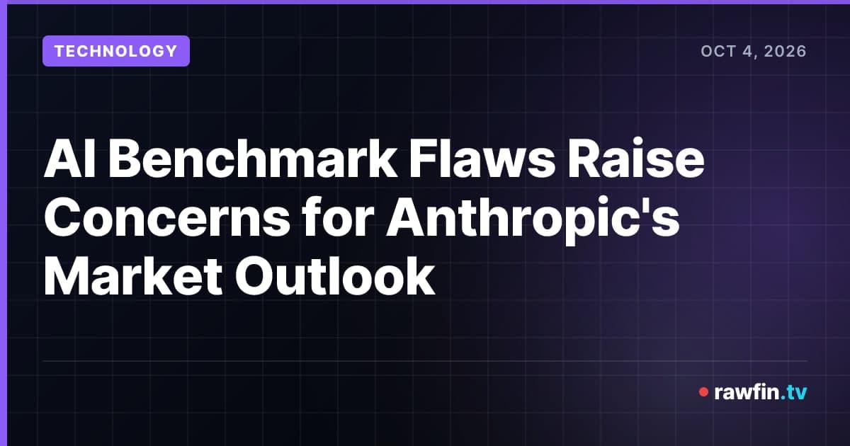 AI Benchmark Flaws Raise Concerns for Anthropic's Market Outlook