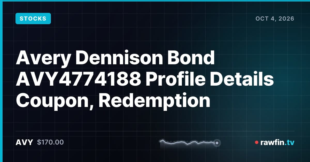 Avery Dennison Bond AVY4774188 Profile Details Coupon, Redemption
