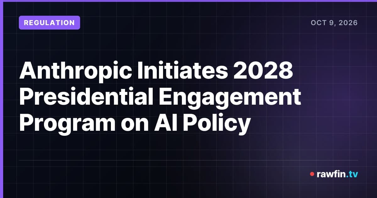 Anthropic Initiates 2028 Presidential Engagement Program on AI Policy