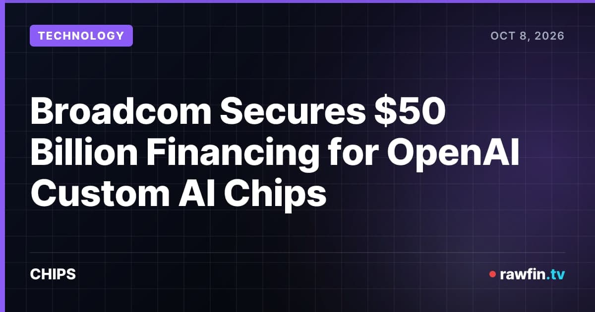 Broadcom Secures $50 Billion Financing for OpenAI Custom AI Chips