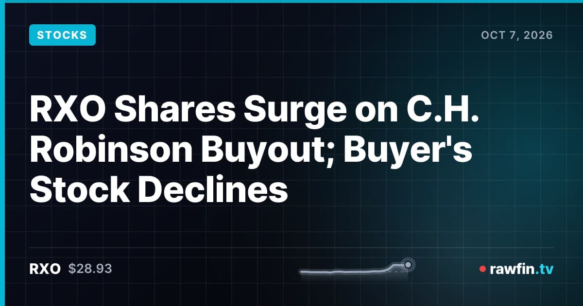 RXO Shares Surge on C.H. Robinson Buyout; Buyer's Stock Declines