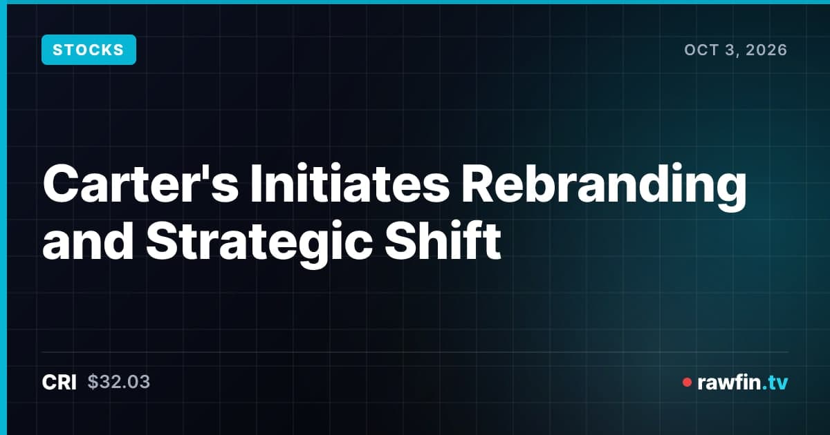 Carter's Initiates Rebranding and Strategic Shift