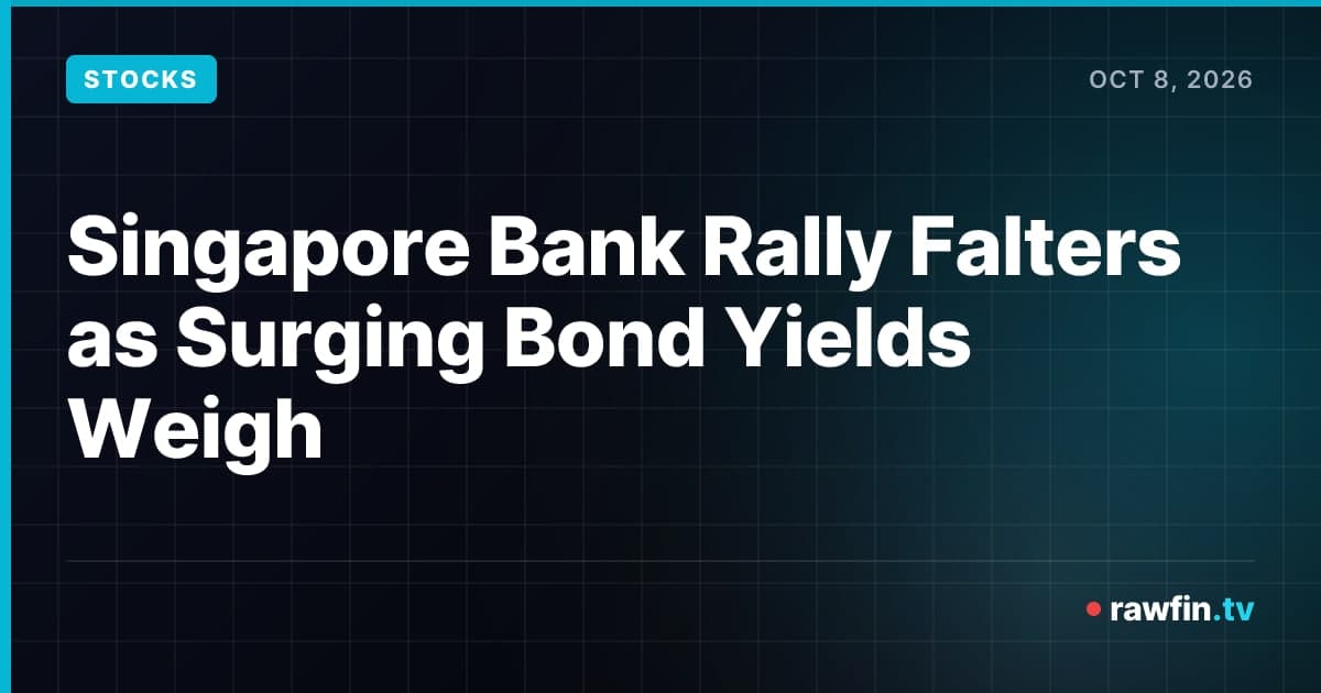 Singapore Bank Rally Falters as Surging Bond Yields Weigh