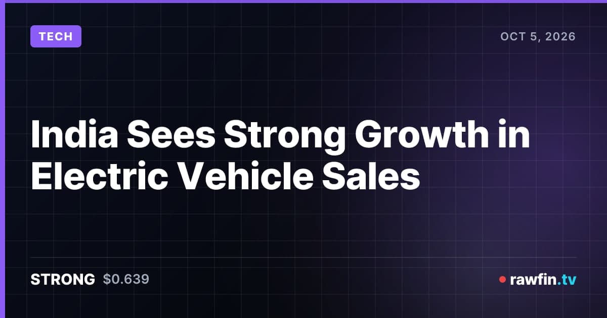 India Sees Strong Growth in Electric Vehicle Sales