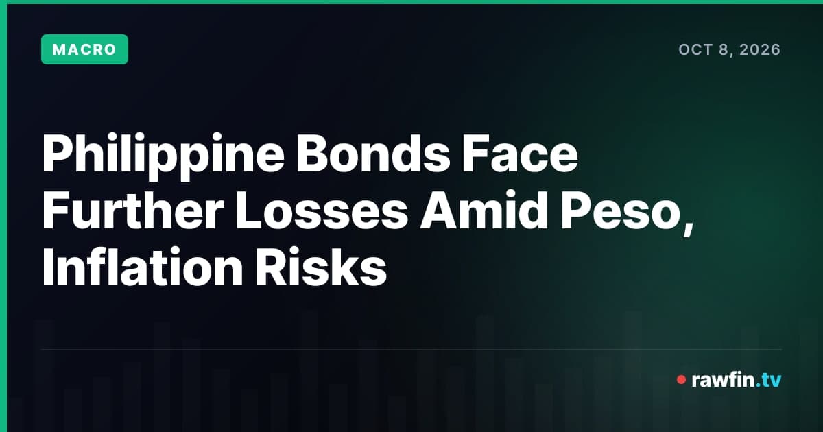 Philippine Bonds Face Further Losses Amid Peso, Inflation Risks