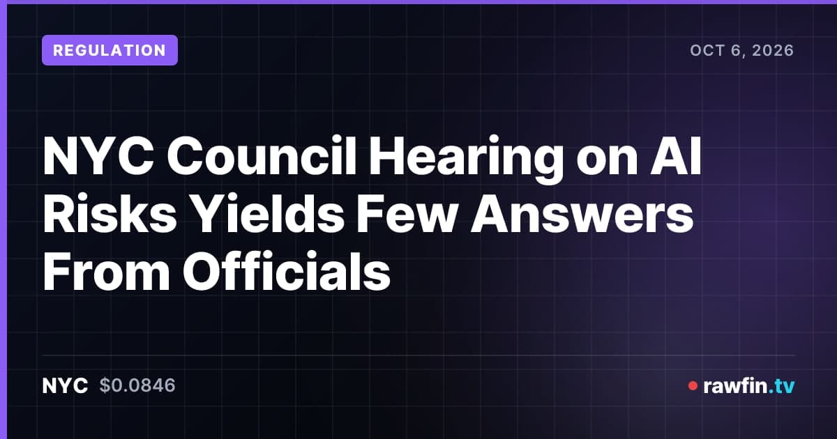 NYC Council Hearing on AI Risks Yields Few Answers From Officials