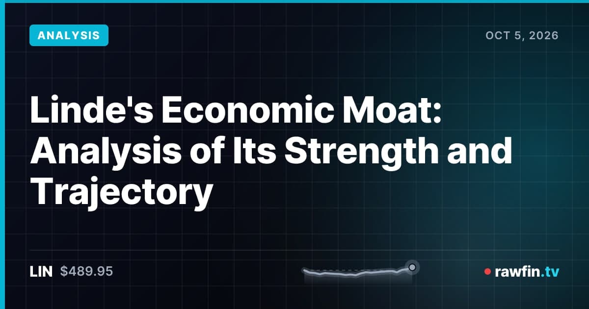 Linde's Economic Moat: Analysis of Its Strength and Trajectory