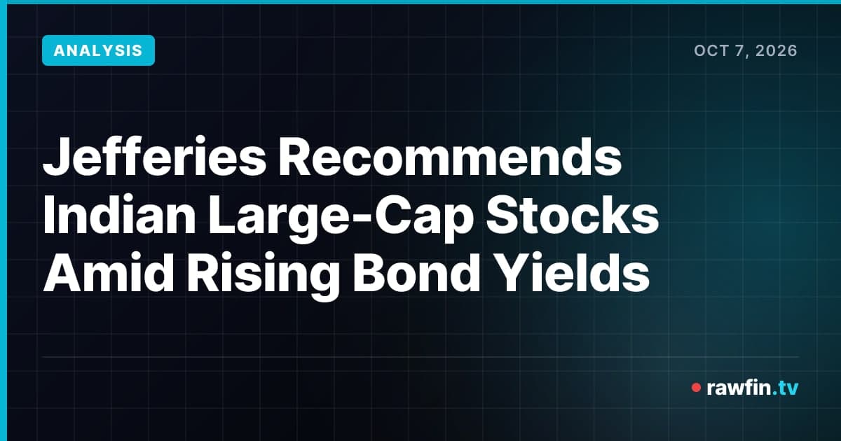 Jefferies Recommends Indian Large-Cap Stocks Amid Rising Bond Yields