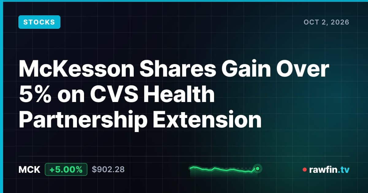 McKesson Shares Gain Over 5% on CVS Health Partnership Extension