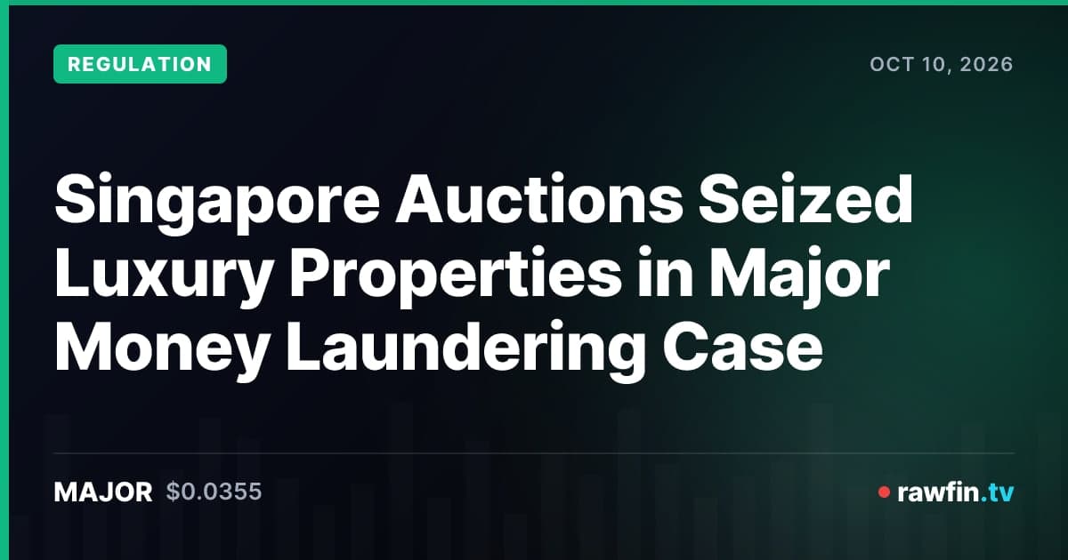 Singapore Auctions Seized Luxury Properties in Major Money Laundering Case
