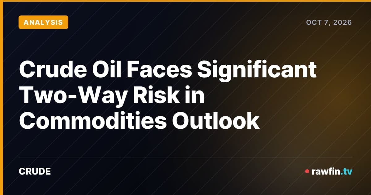 Crude Oil Faces Significant Two-Way Risk in Commodities Outlook