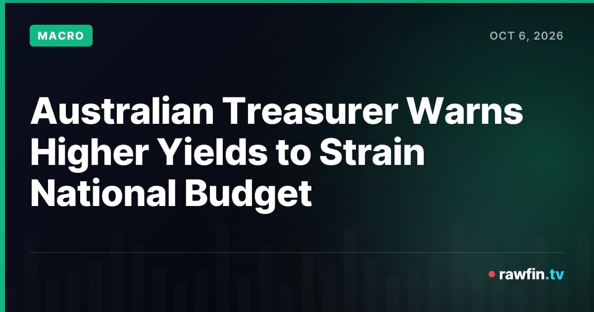 Australian Treasurer Warns Higher Yields to Strain National Budget