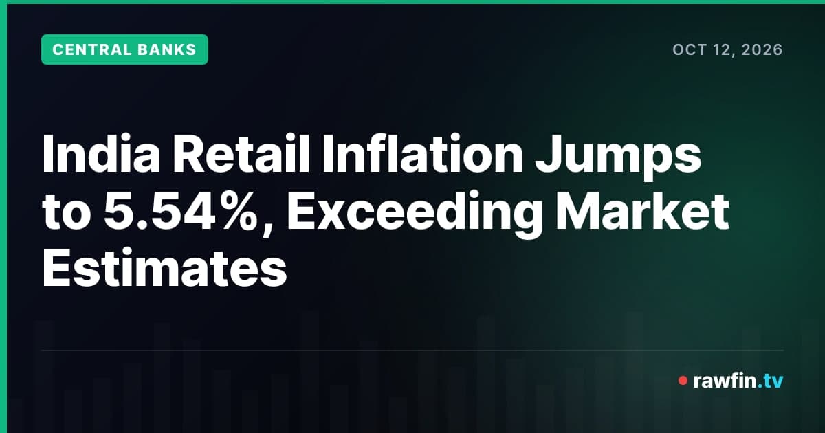 India Retail Inflation Jumps to 5.54%, Exceeding Market Estimates