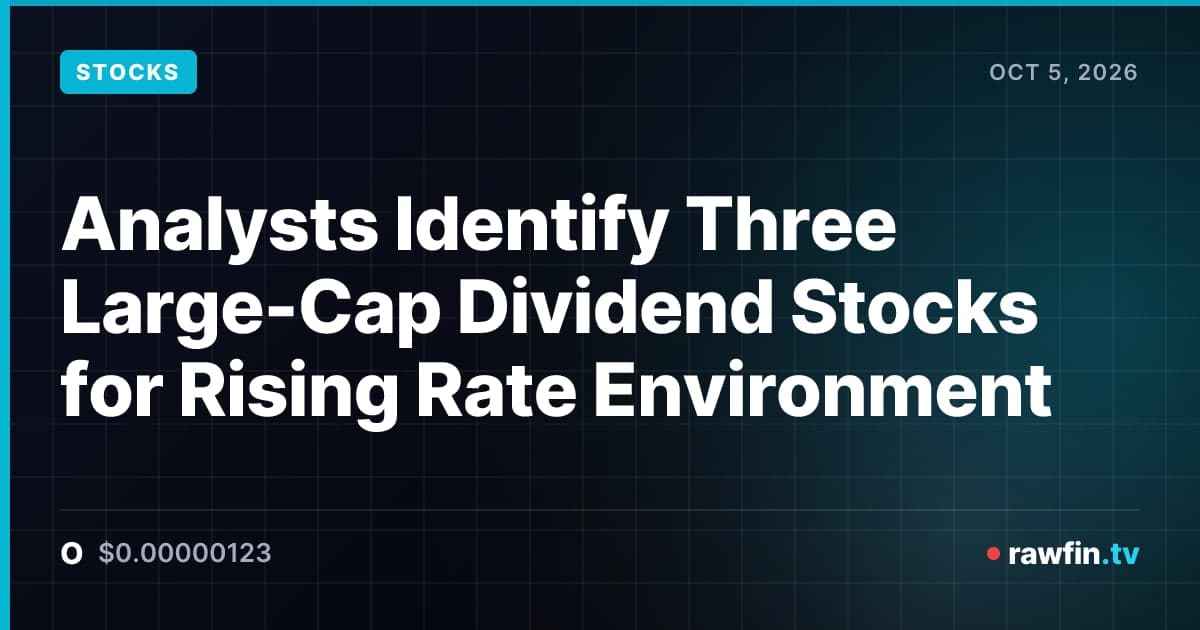 Analysts Identify Three Large-Cap Dividend Stocks for Rising Rate Environment