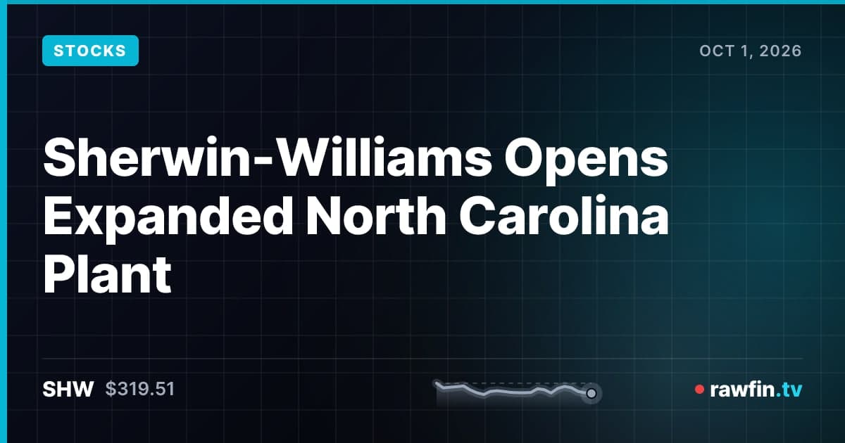 Sherwin-Williams Opens Expanded North Carolina Plant
