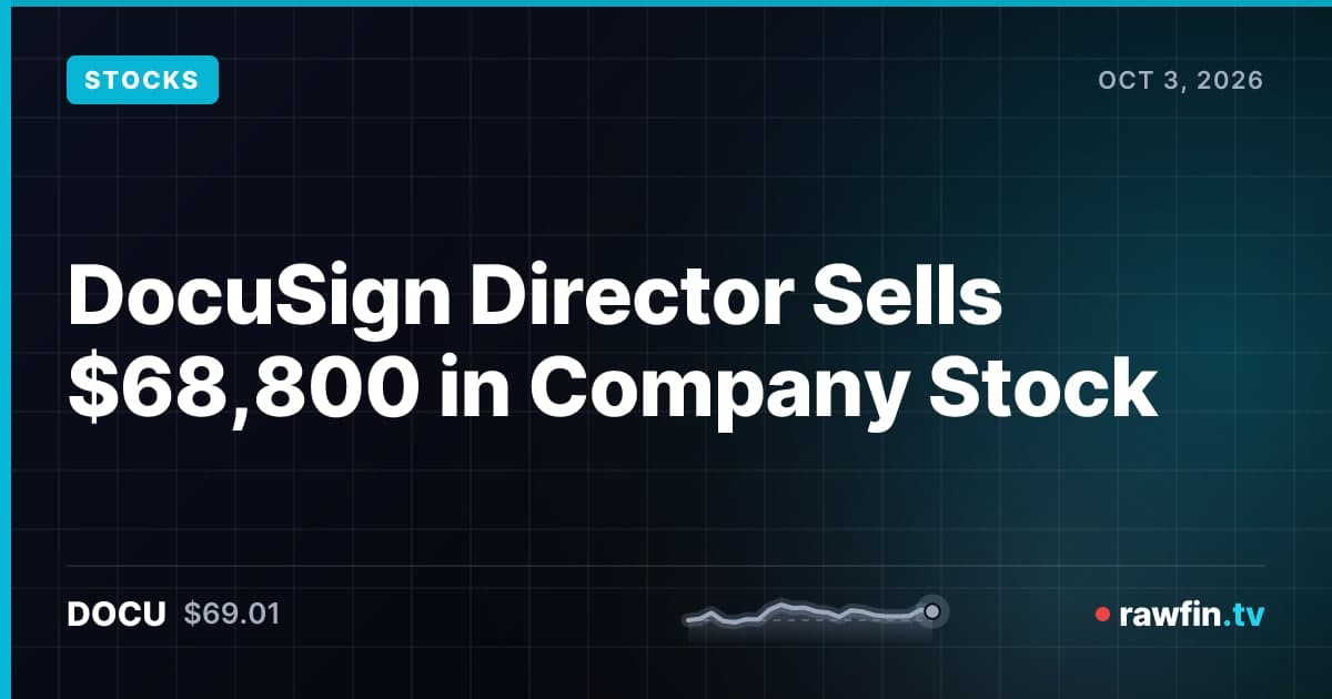 DocuSign Director Sells $68,800 in Company Stock