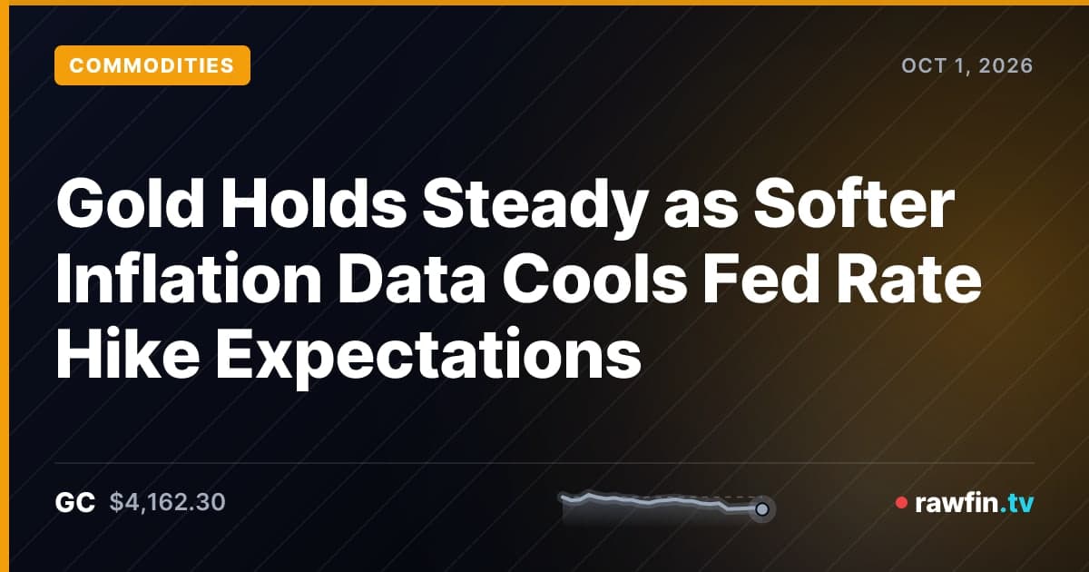 Gold Holds Steady as Softer Inflation Data Cools Fed Rate Hike Expectations