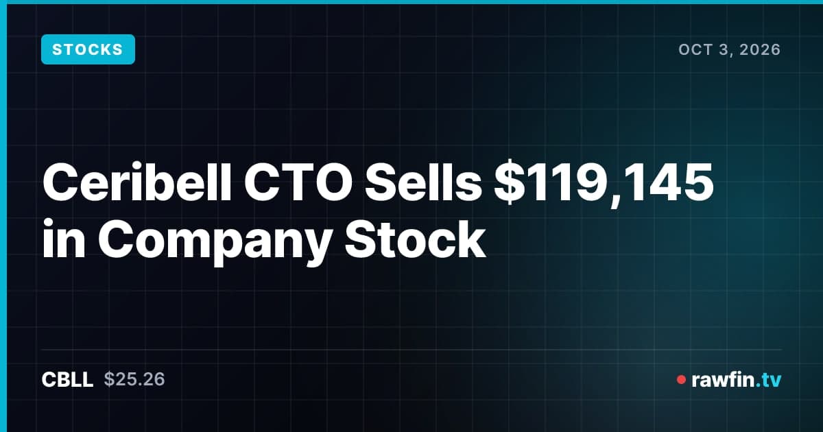 Ceribell CTO Sells $119,145 in Company Stock