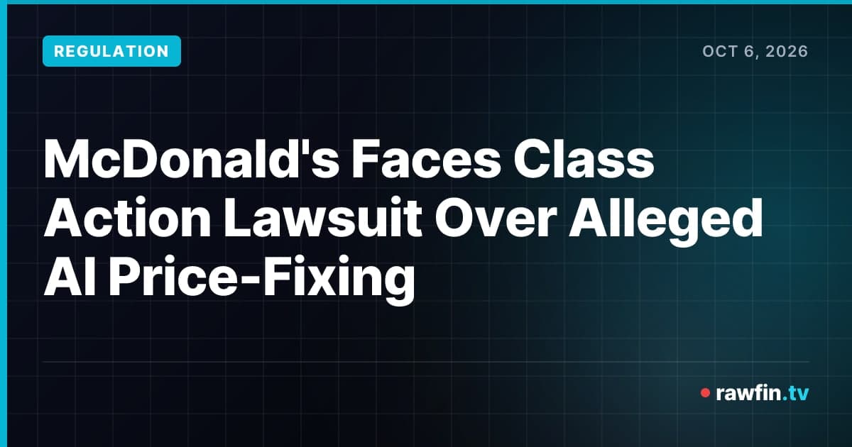 McDonald's Faces Class Action Lawsuit Over Alleged AI Price-Fixing