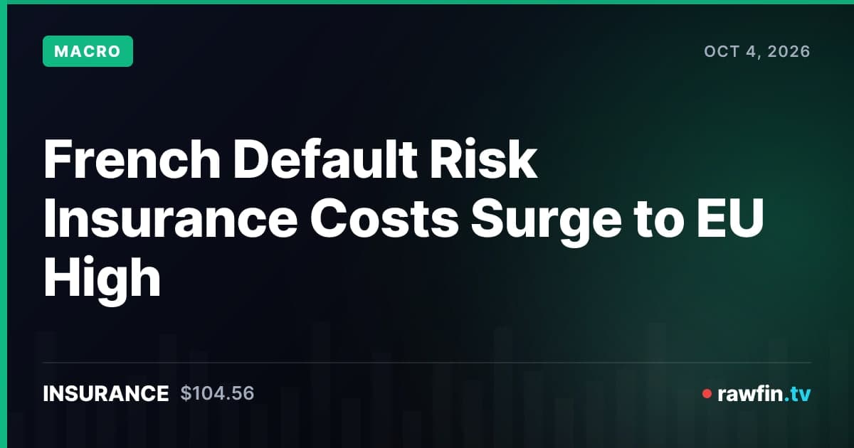 French Default Risk Insurance Costs Surge to EU High
