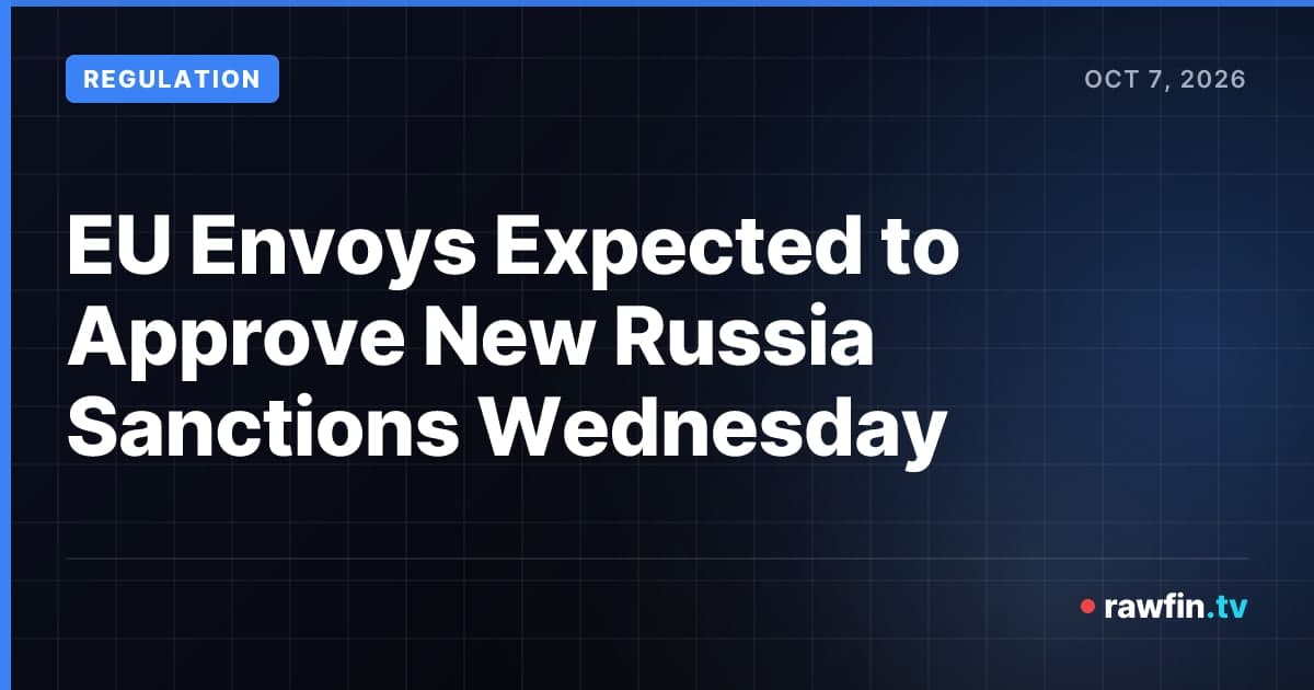EU Envoys Expected to Approve New Russia Sanctions Wednesday