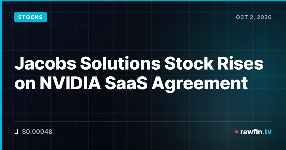 Jacobs Solutions Stock Rises on NVIDIA SaaS Agreement