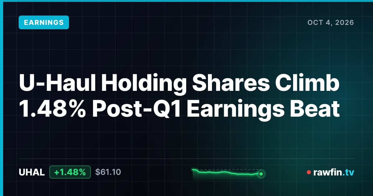 U-Haul Holding Shares Climb 1.48% Post-Q1 Earnings Beat