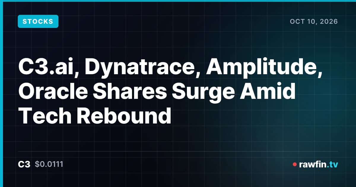 C3.ai, Dynatrace, Amplitude, Oracle Shares Surge Amid Tech Rebound