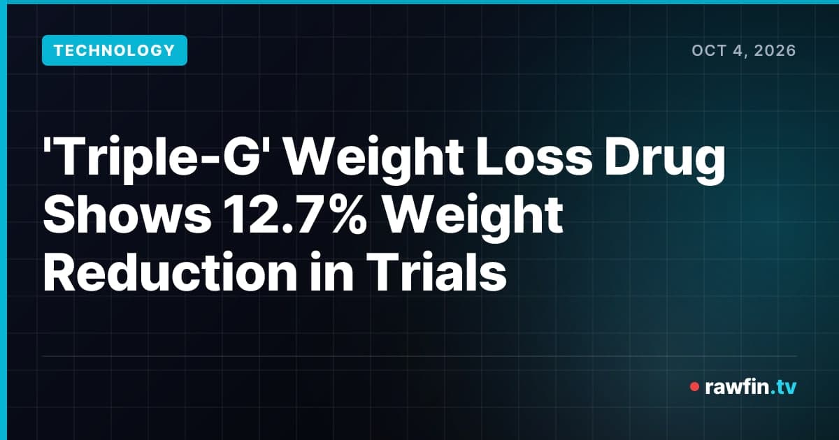'Triple-G' Weight Loss Drug Shows 12.7% Weight Reduction in Trials
