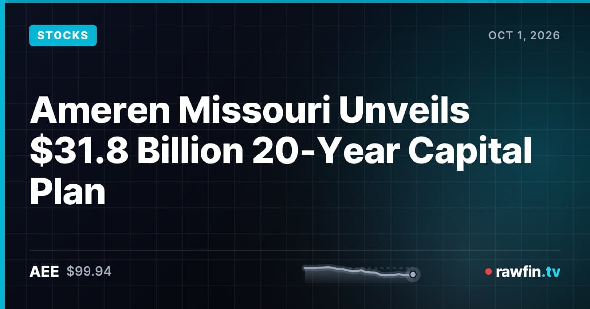 Ameren Missouri Unveils $31.8 Billion 20-Year Capital Plan
