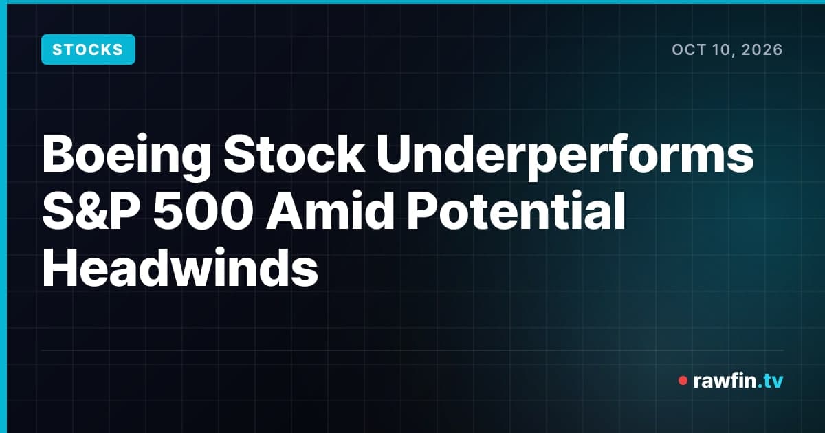 Boeing Stock Underperforms S&P 500 Amid Potential Headwinds