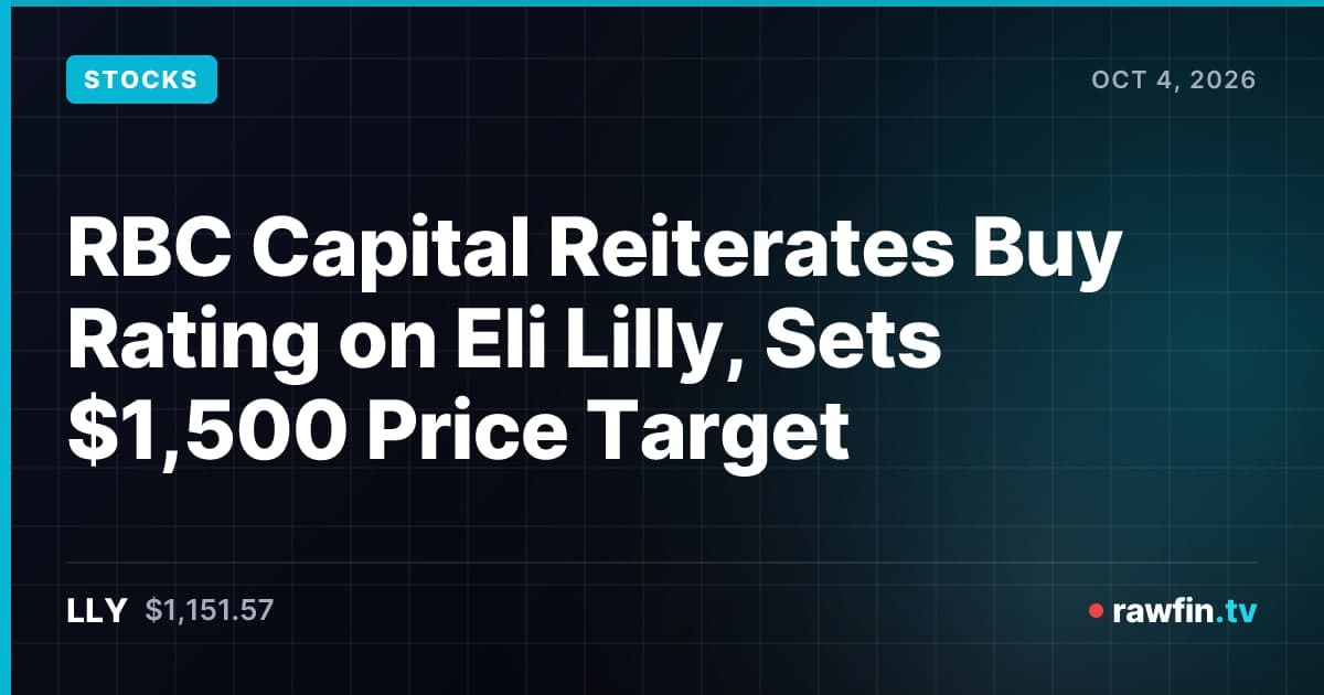 RBC Capital Reiterates Buy Rating on Eli Lilly, Sets $1,500 Price Target