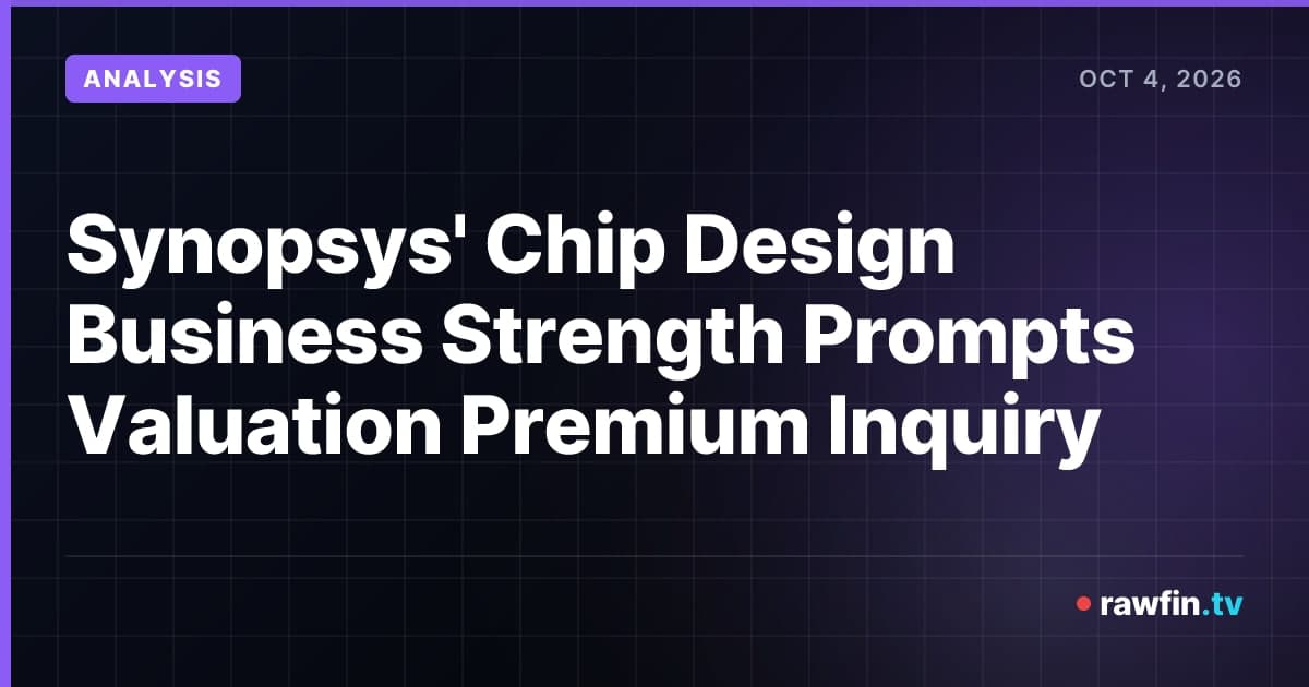Synopsys' Chip Design Business Strength Prompts Valuation Premium Inquiry