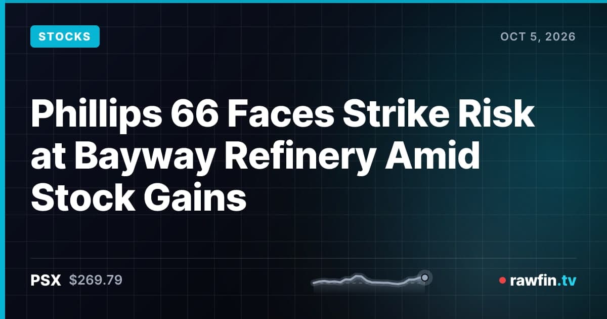 Phillips 66 Faces Strike Risk at Bayway Refinery Amid Stock Gains