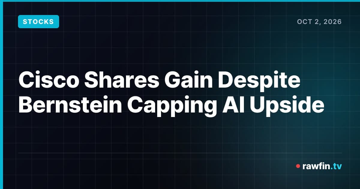 Cisco Shares Gain Despite Bernstein Capping AI Upside