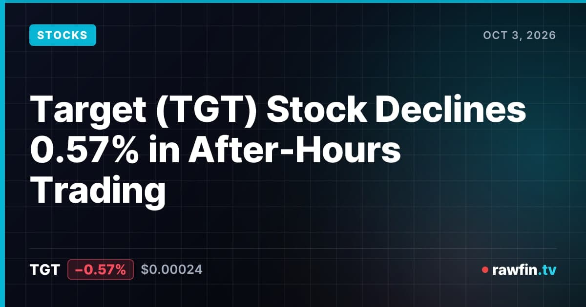 Target (TGT) Stock Declines 0.57% in After-Hours Trading