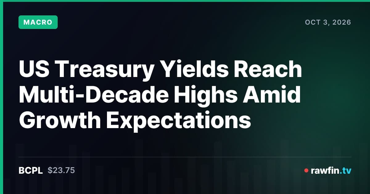 US Treasury Yields Reach Multi-Decade Highs Amid Growth Expectations