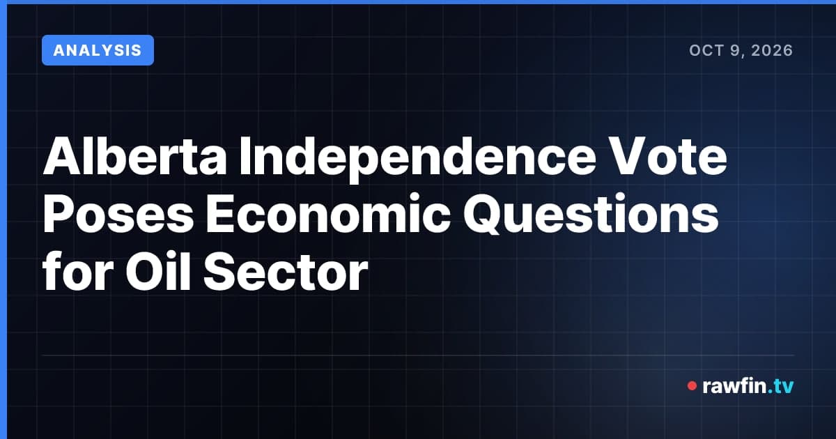 Alberta Independence Vote Poses Economic Questions for Oil Sector