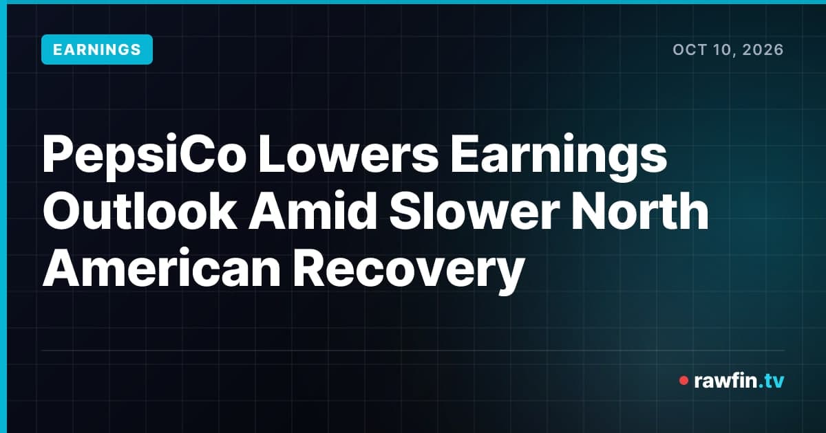 PepsiCo Lowers Earnings Outlook Amid Slower North American Recovery